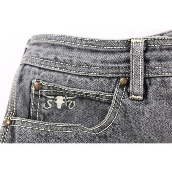 Vintage 80's Sergio Valente Jeans High Rise Straight Leg 32 x 36 L Black Wash - Picture 3 of 9